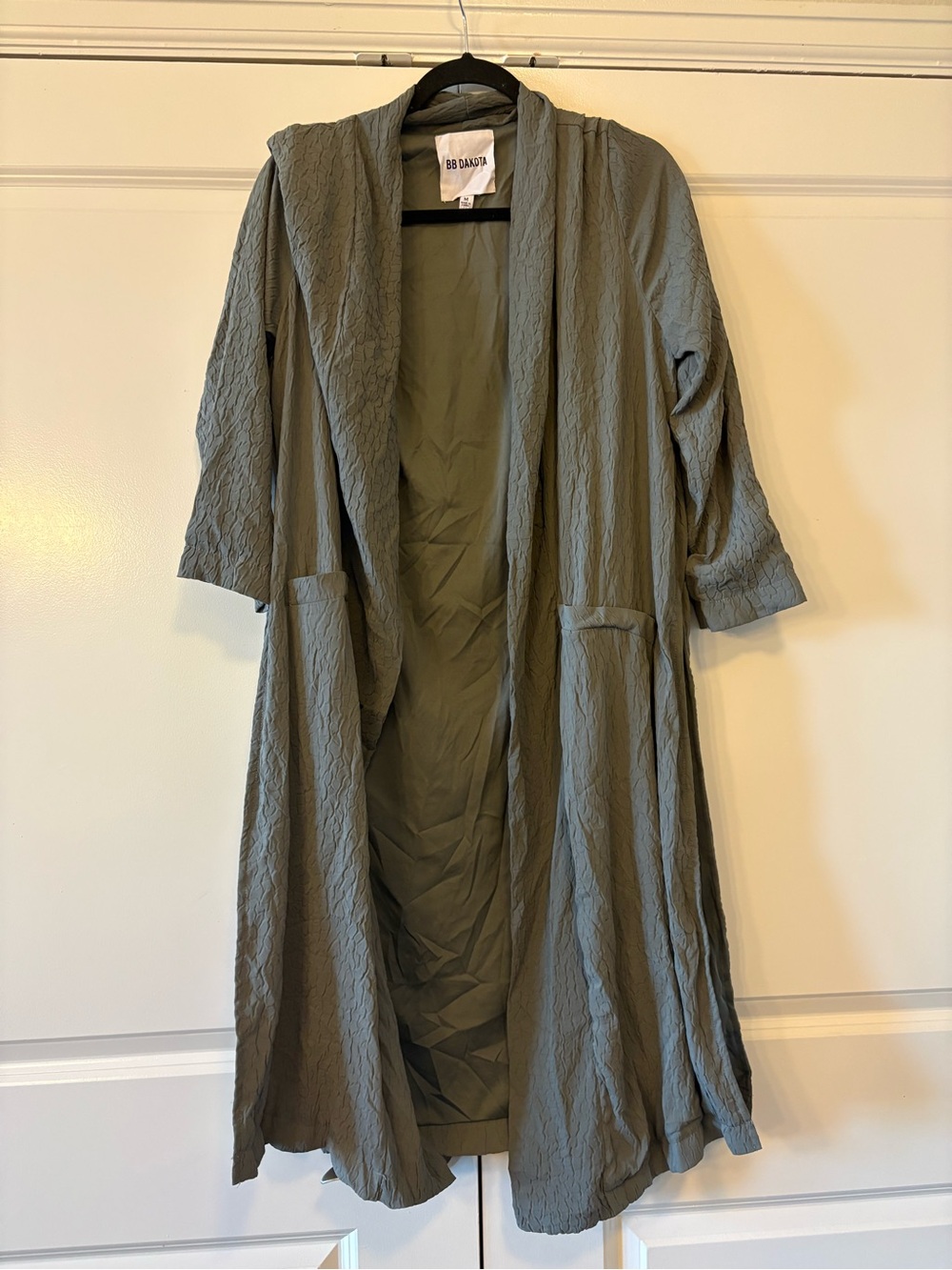 BB Dakota Sage Open-Front Duster Cape